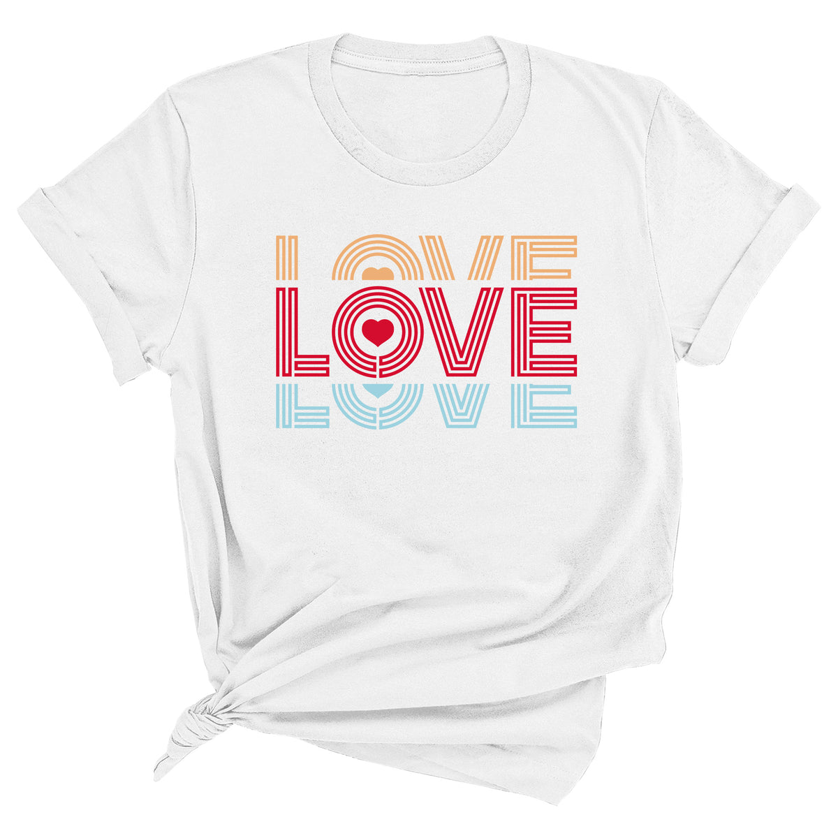 Stacked Retro Love Unisex T-Shirt