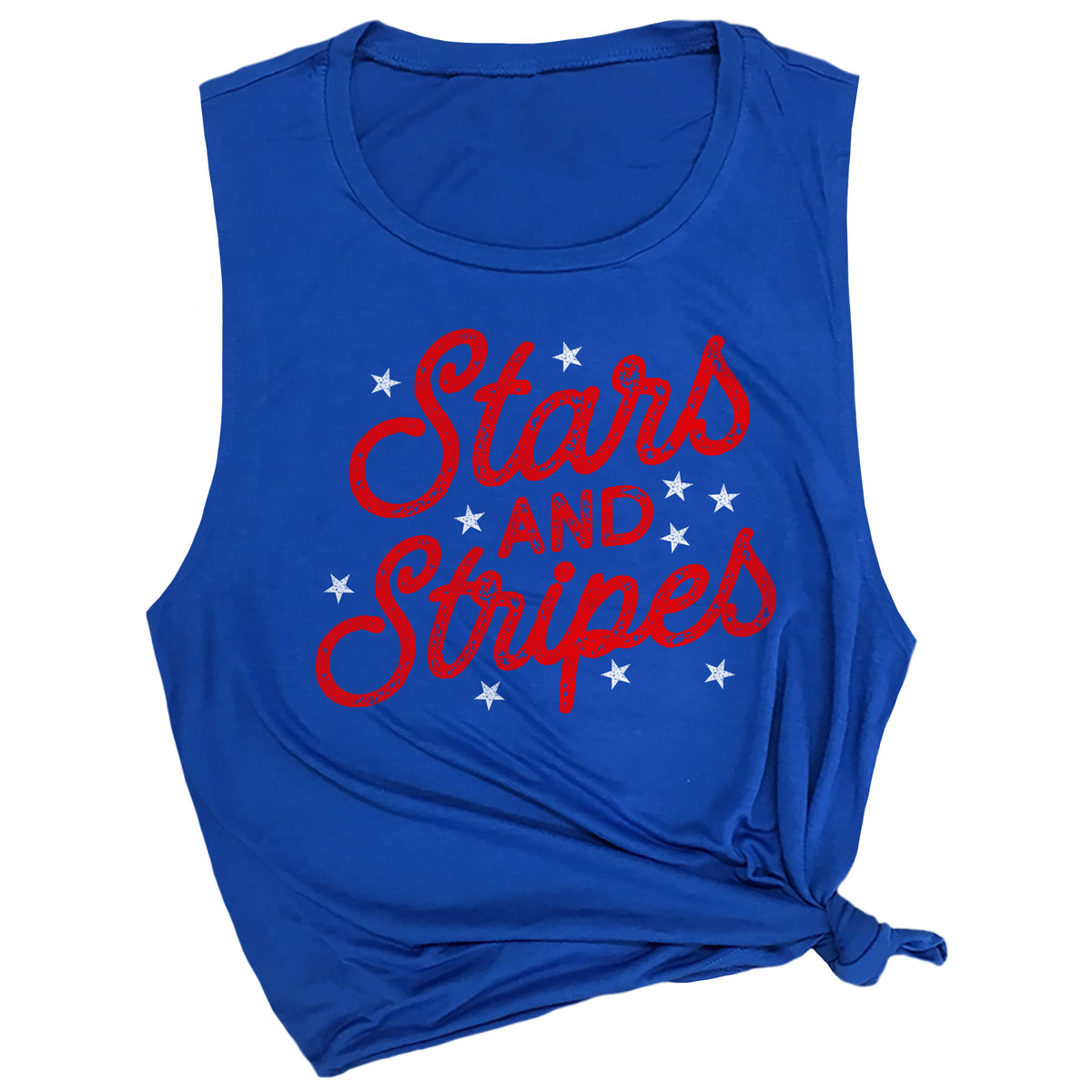 Stars and Stripes (RED) Muscle Tee