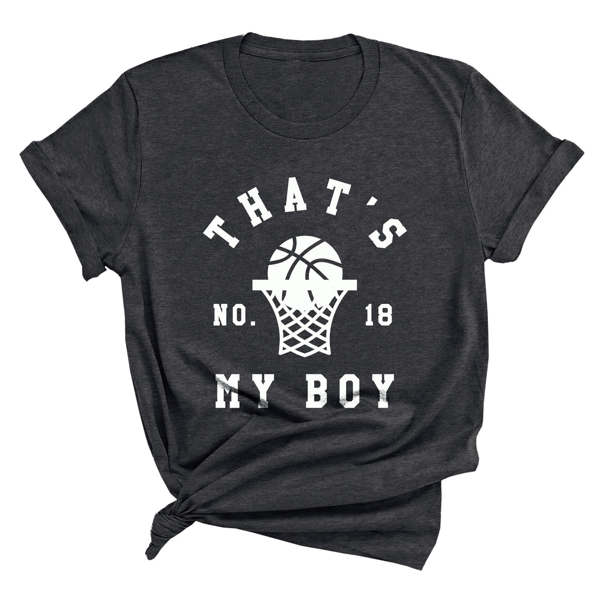 That's My Boy with Custom Number (Basketball) Unisex T-Shirt