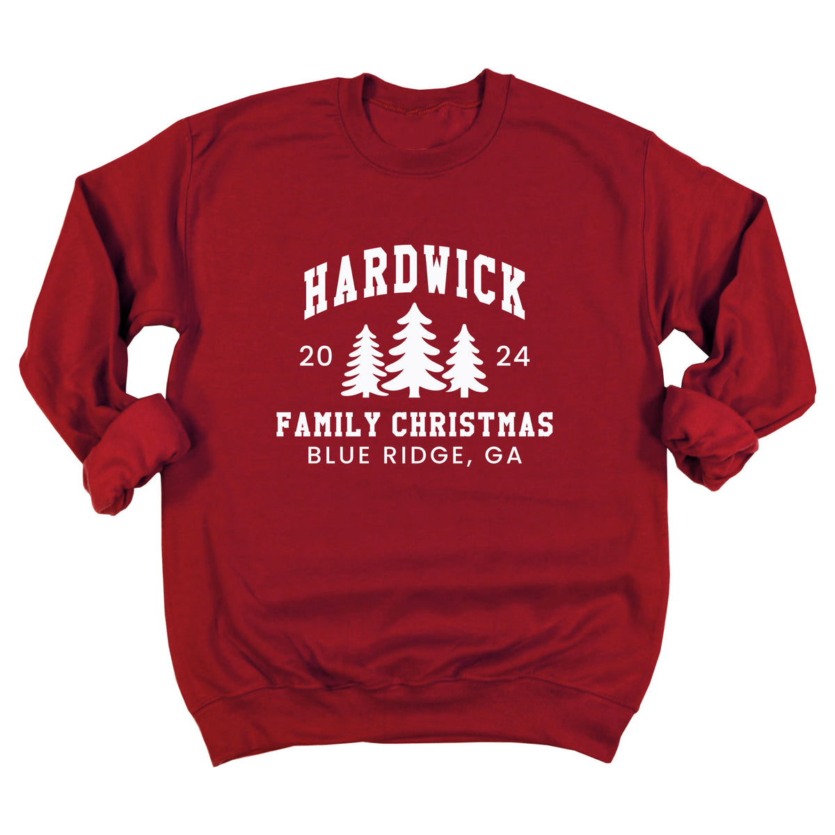 Three Trees Family Christmas Sweatshirt