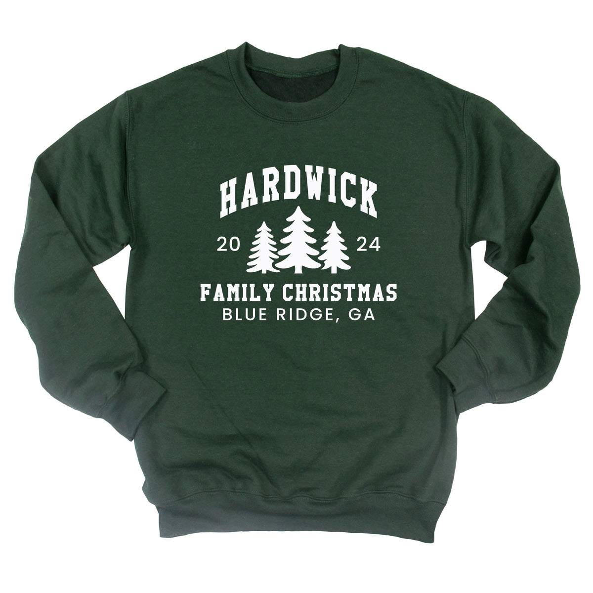 Three Trees Family Christmas Sweatshirt