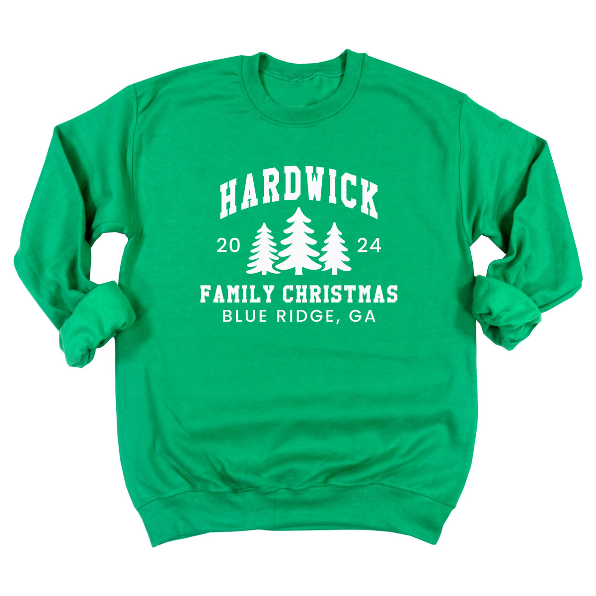 Three Trees Family Christmas Sweatshirt