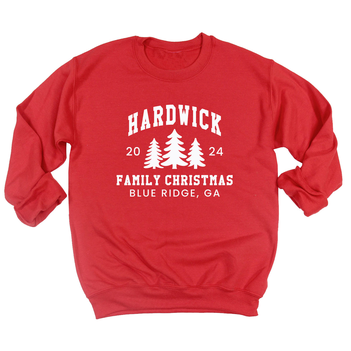 Three Trees Family Christmas Sweatshirt