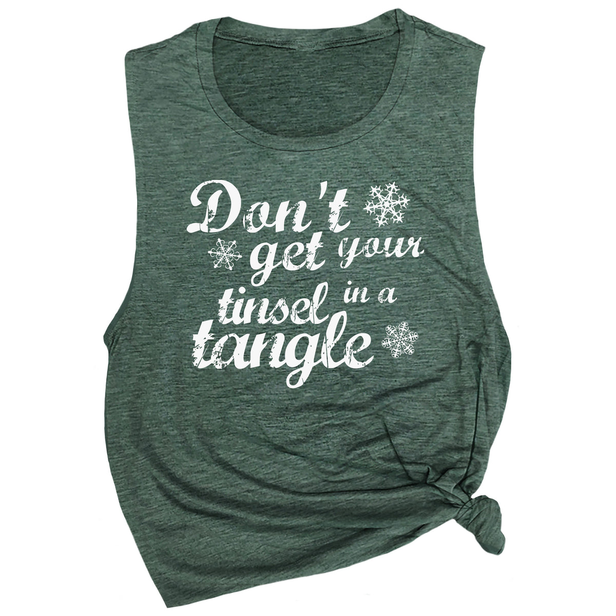 Don't Get Your Tinsel in a Tangle Muscle Tee