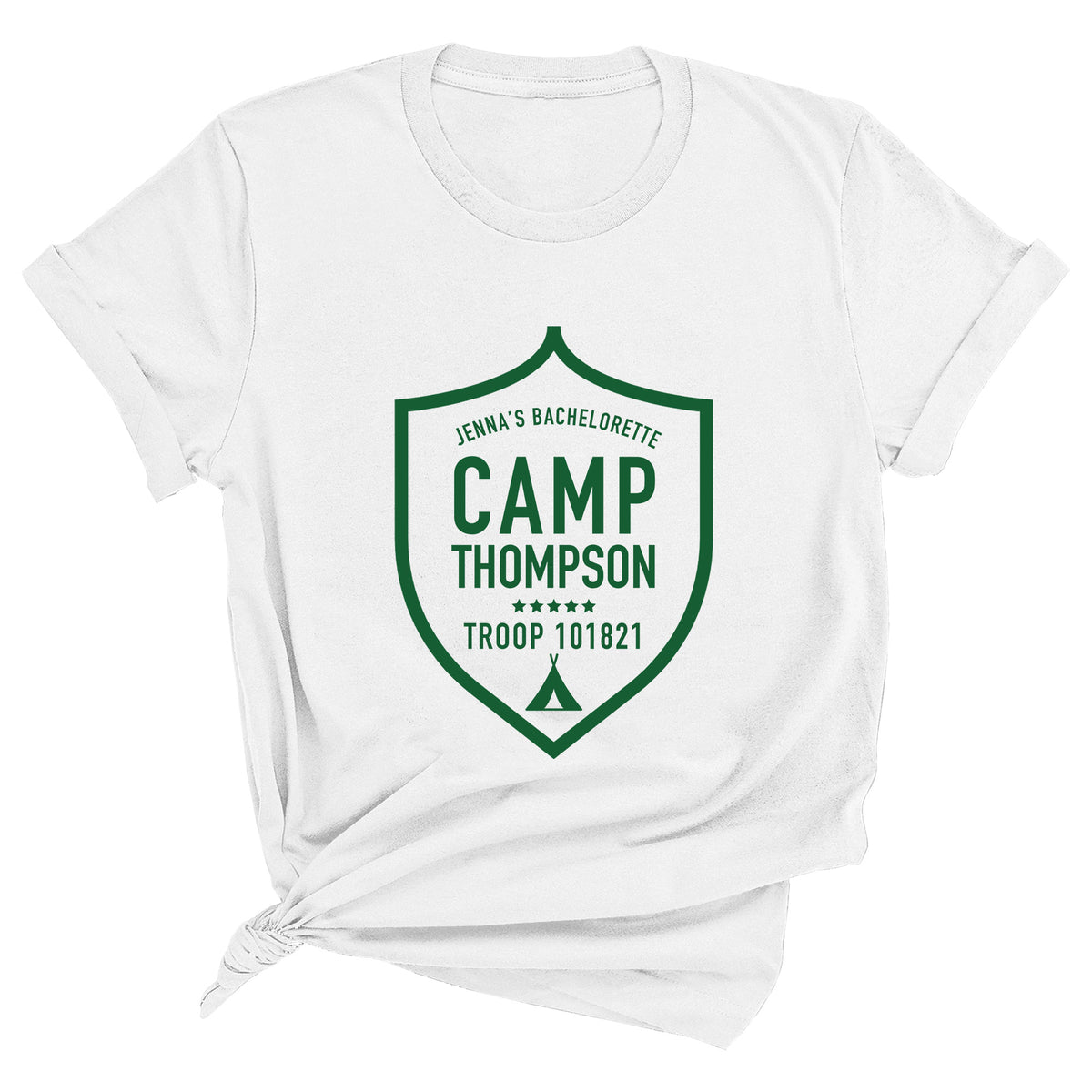 Custom Camp Troop Badge Unisex T-Shirt