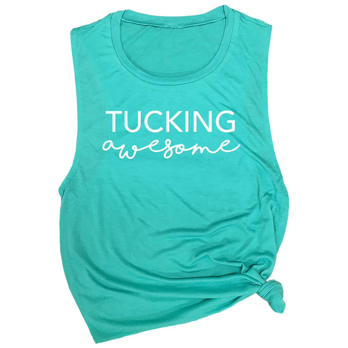 Tucking Awesome Muscle Tee