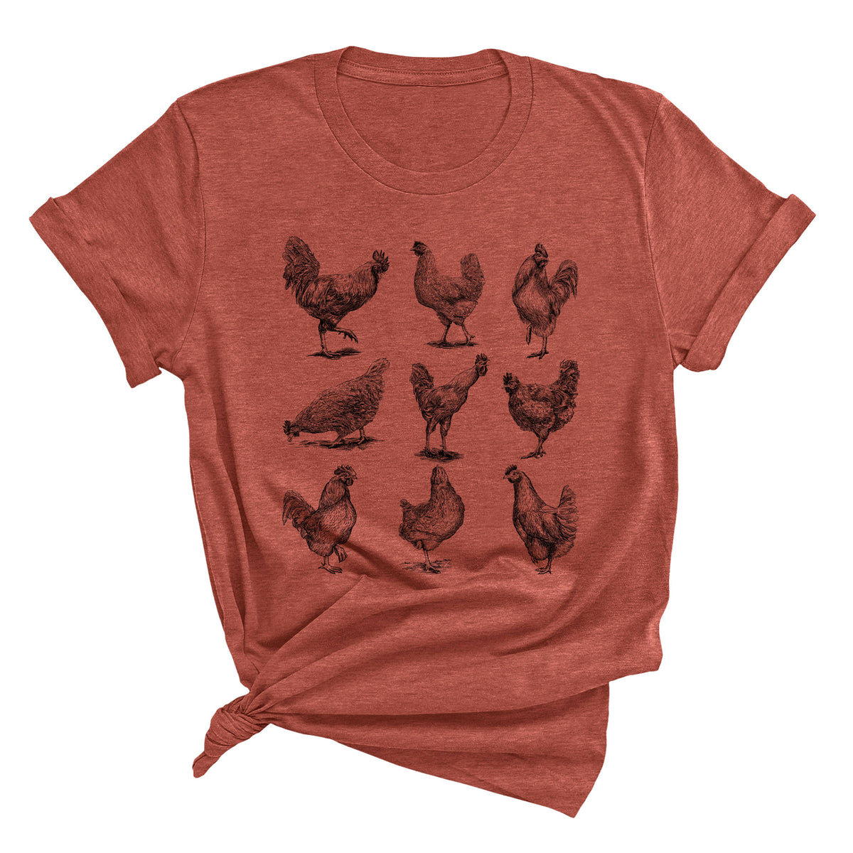 Vintage Chickens Unisex T-Shirt