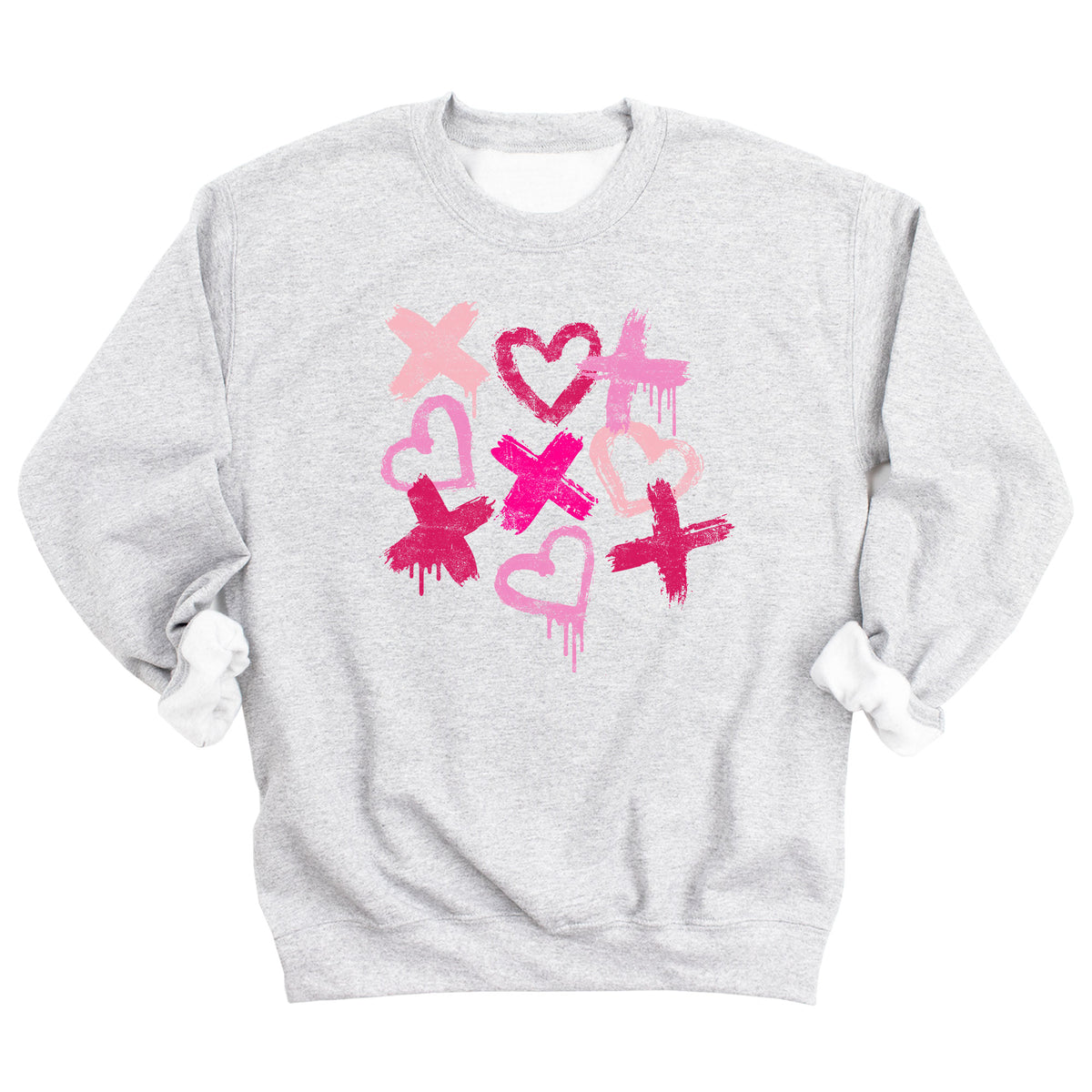 XO Hearts Paint Splatter Sweatshirt