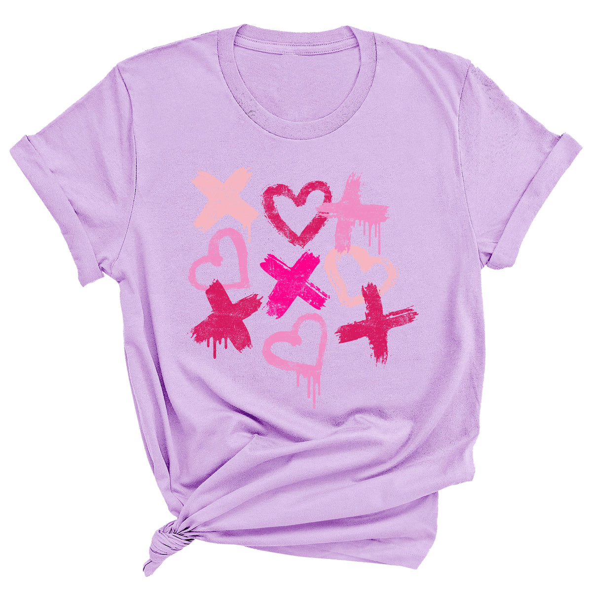 XO Hearts Paint Splatter Unisex T-Shirt